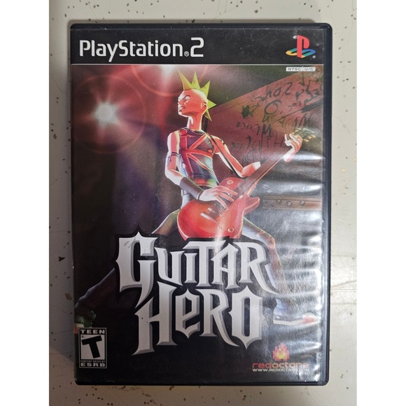 Guitar Hero - Playstation 2 PS2 - Complete w/ Manual - Tested & Working! - Picture 1 of 4